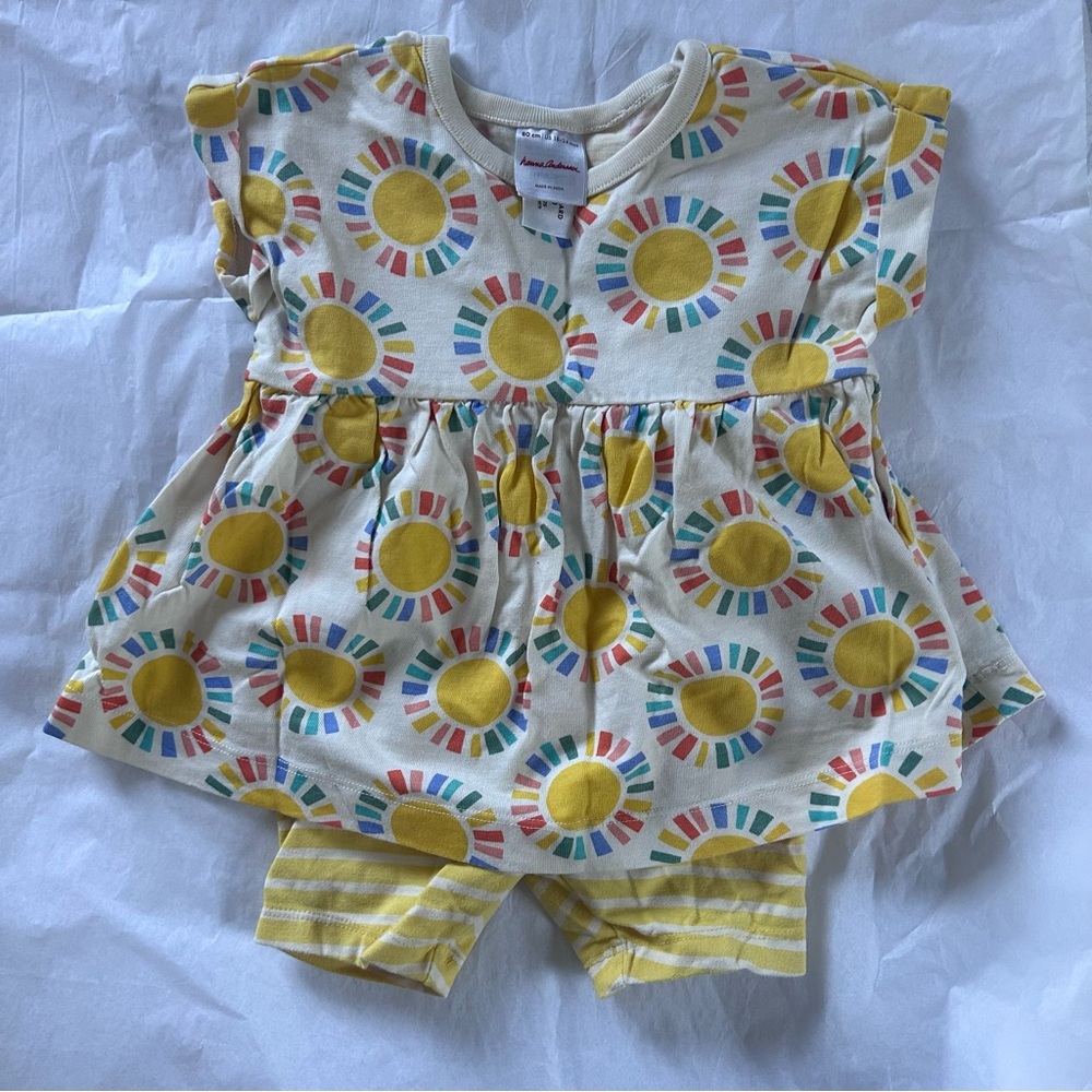 Hanna Andersson Sunburst Tunic Top and Shorts